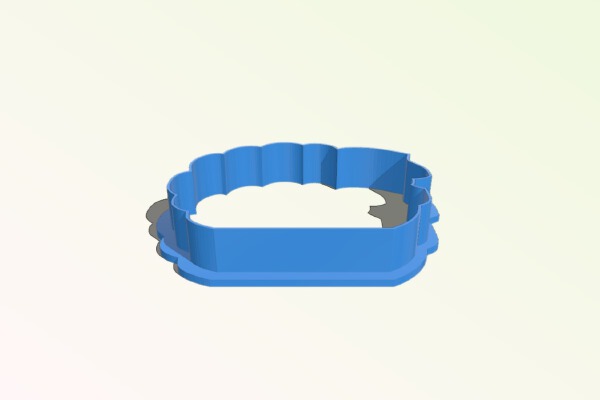 Thanksgiving Turkey Cookie Cutter Silhouette (cut-out ONLY) | 3d print model