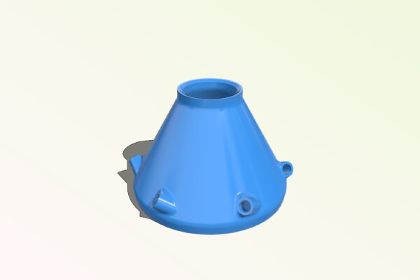 Solar Powered Round Pond Fountain nozzle | 3d print model