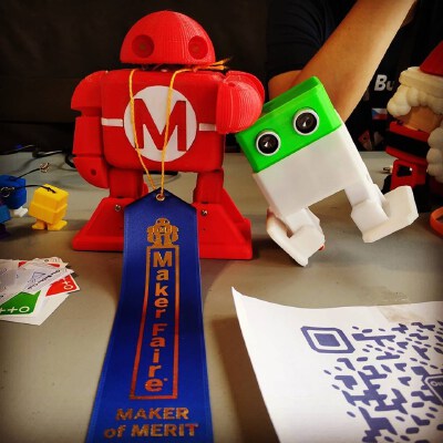 Makey dancing robot of the Maker Faire | 3d print model