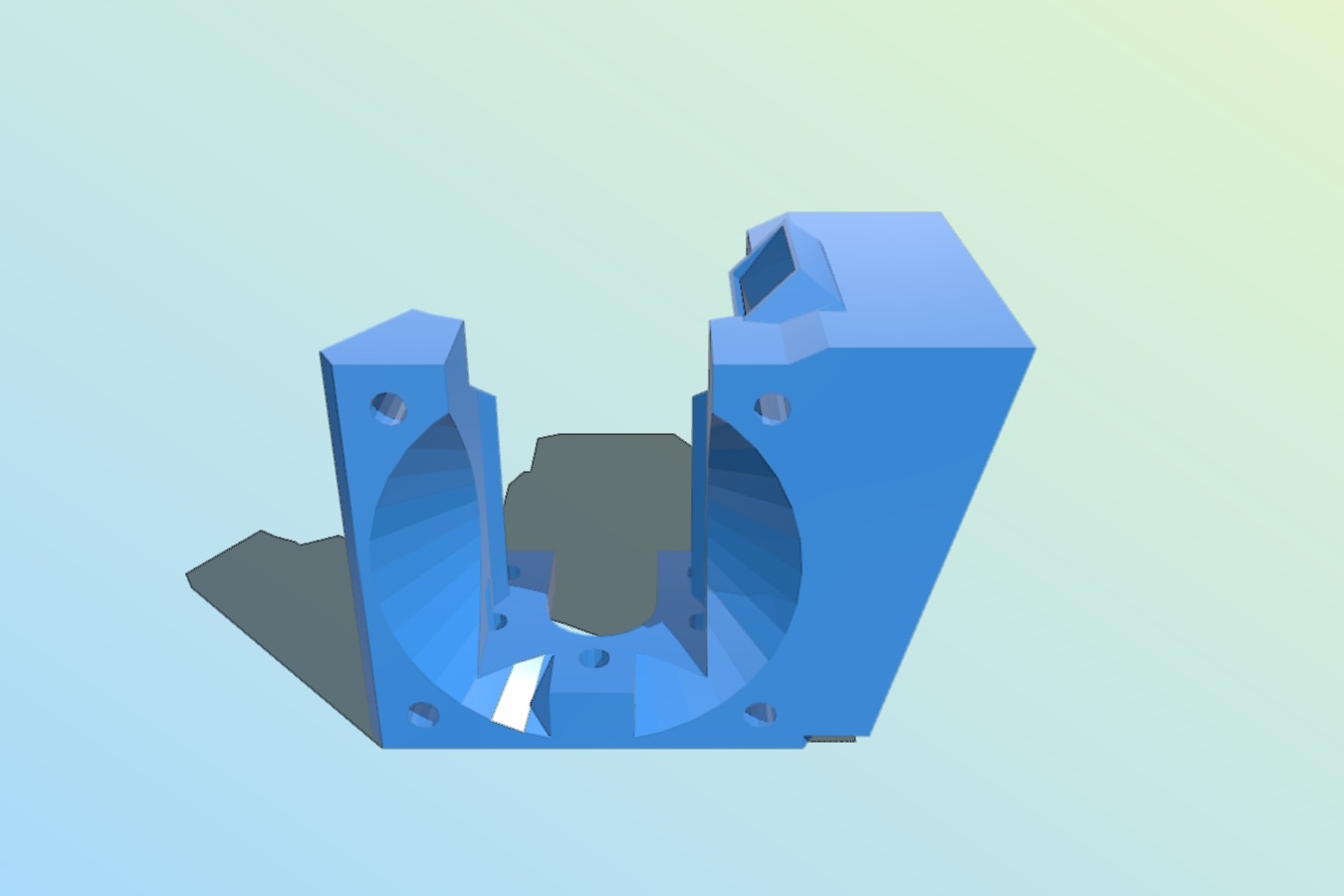 Mini Kossel Hot End Dual Fan (40mm + 40mm)