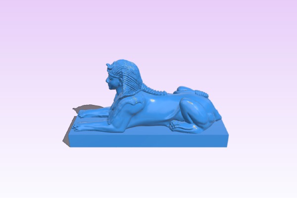 Sphinx at Cleopatra’s Needle, Embankment, London | 3d print model