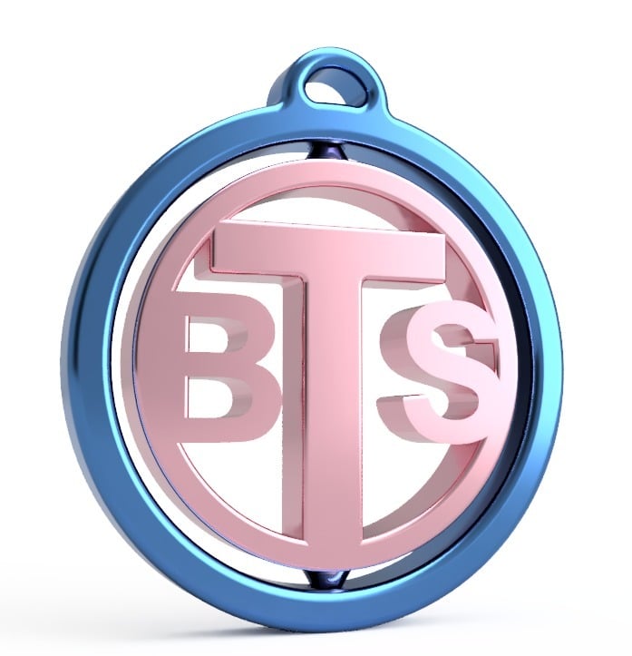 BTS revolving key ring