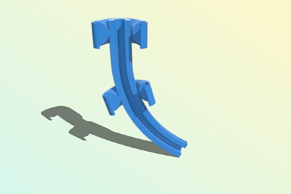 Oculus Rift Cable Clip and Strain Relief | 3d print model