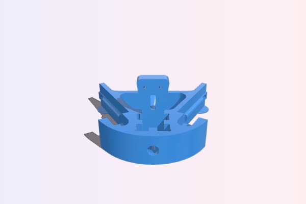 2020 Kossel - Top Frame with End Stop Mount | 3d print model