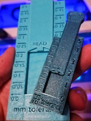 Sliding Tolerance Test - now with mini version | 3d print model