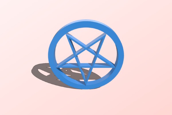 Supernatural pentagram | 3d print model