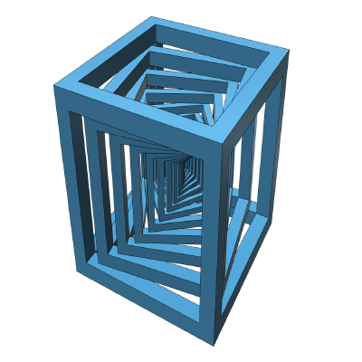 Spiral Ultracube | 3d print model