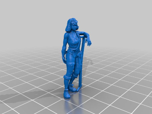 Carpenter female - Robinson Crusoe | 3d print model