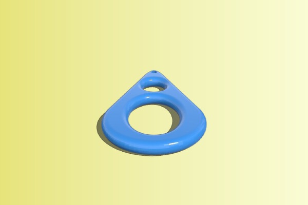 Pergo Dangle 2 Hole Ear Rings | 3d print model