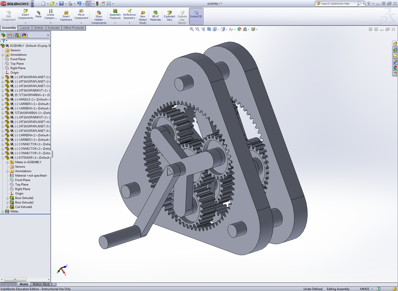 4:1 Ratio PlanetaryGearbox