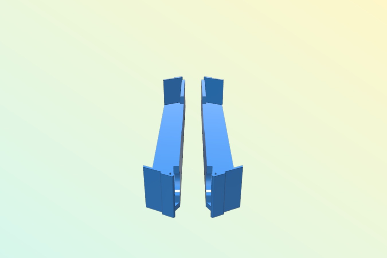 Upper Gantry Cable Routing Ducts for 60mm height increase.