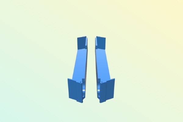 Upper Gantry Cable Routing Ducts for 60mm height increase. | 3d print model