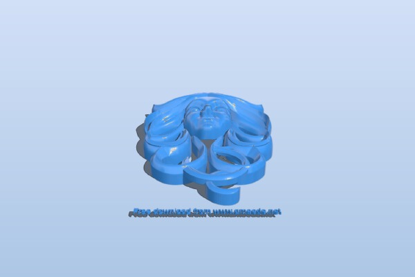 Human face pattern | 3d print model