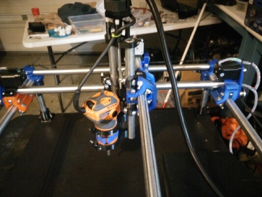 Mount for Ridgid Router Model # R24012 for Mostly Printed CNC | 3d print model