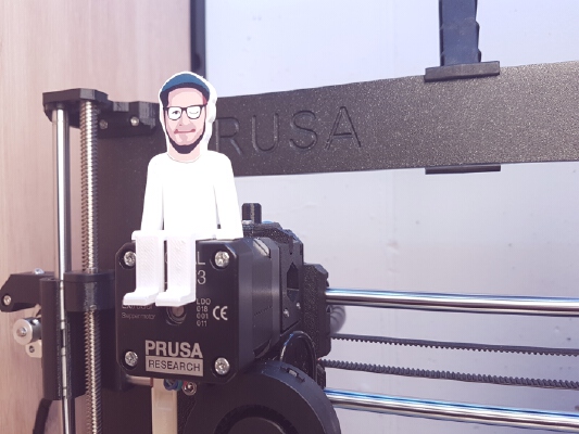 Thin Man - Josef Prusa i3 MK2 _ MK3 Sticker Edition | 3d print model