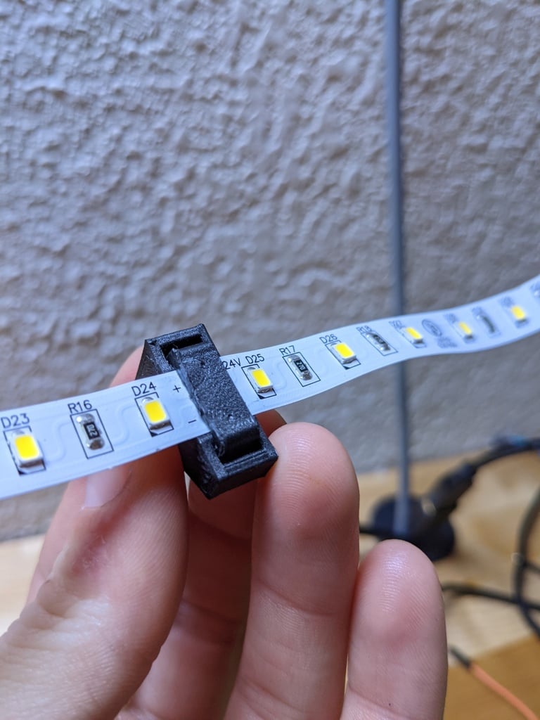 Angled LED Strip Holder