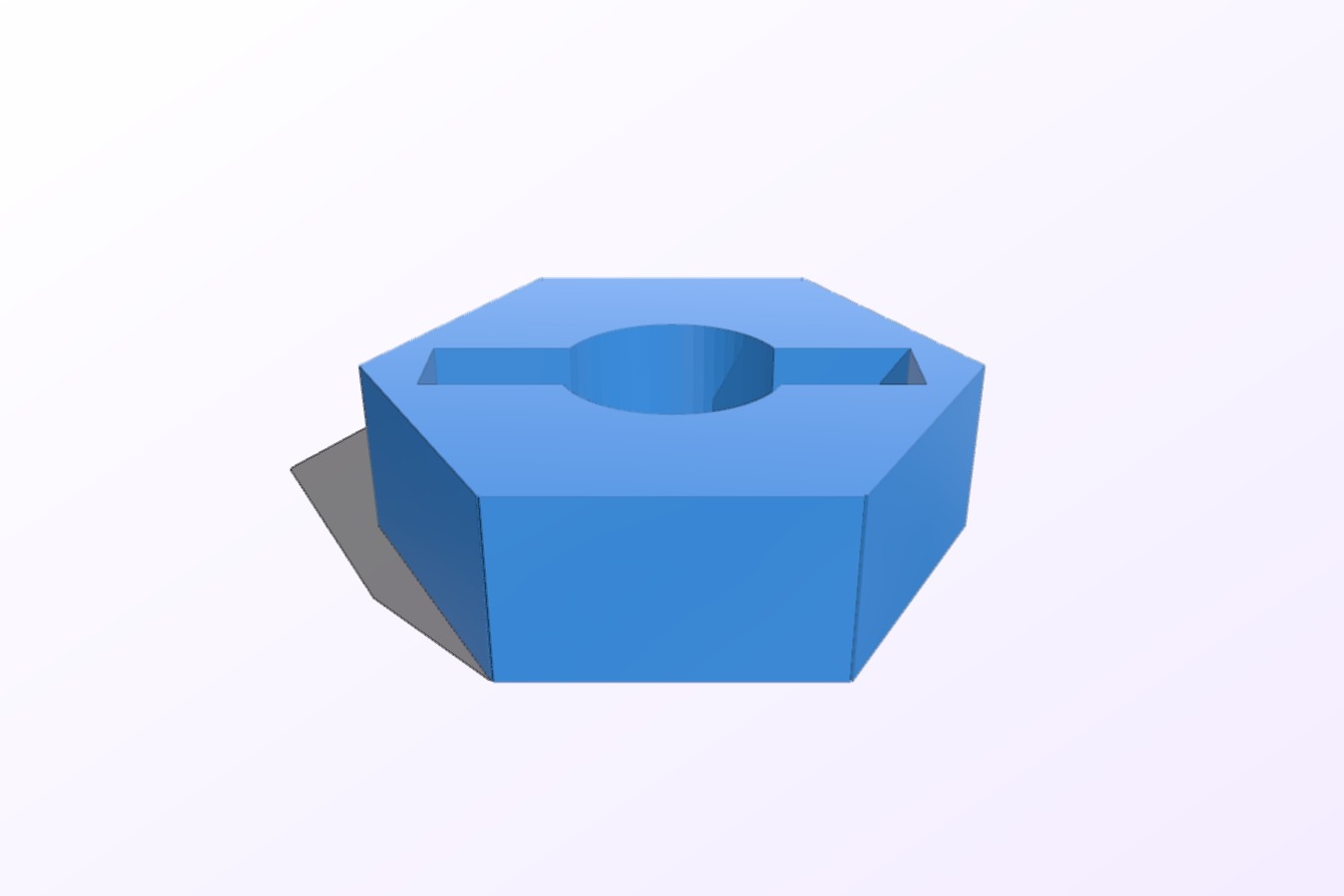 RC car wheel 12mm hex hub nut - modified