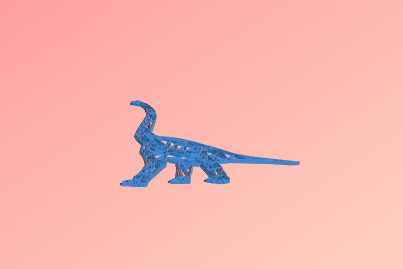 Brontosaurus 2D Wall Art