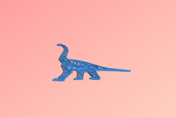 Brontosaurus 2D Wall Art | 3d print model