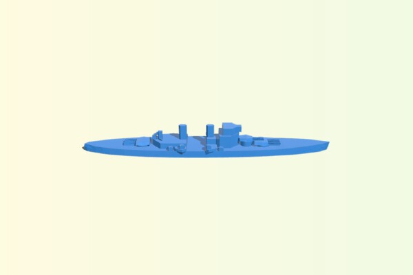 King George V Class battleship | 3d print model