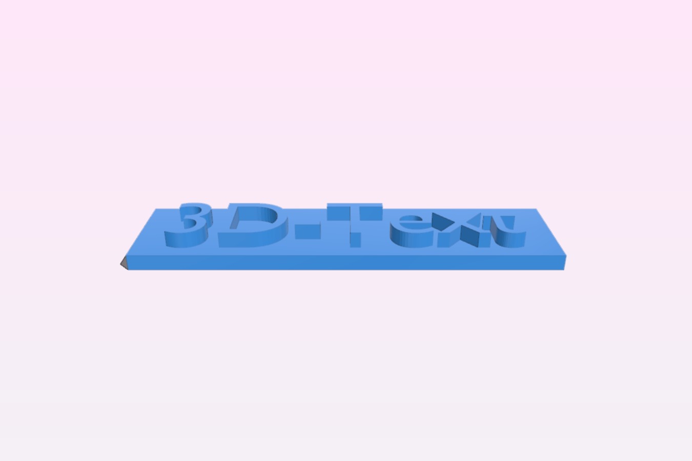 3D-Text sign
