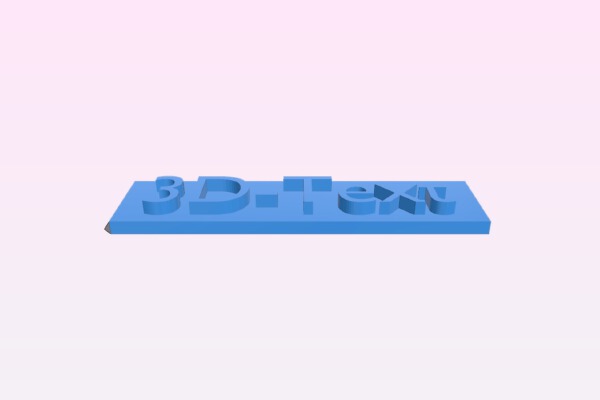 3D-Text sign | 3d print model