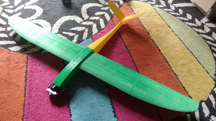 Pattaya3D - Full 3D printed RC sailplane_glider (aliante) - original design by Franck Aguerre | 3d print model