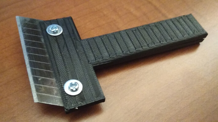 Scrapper with snap-off blade | 3d print model