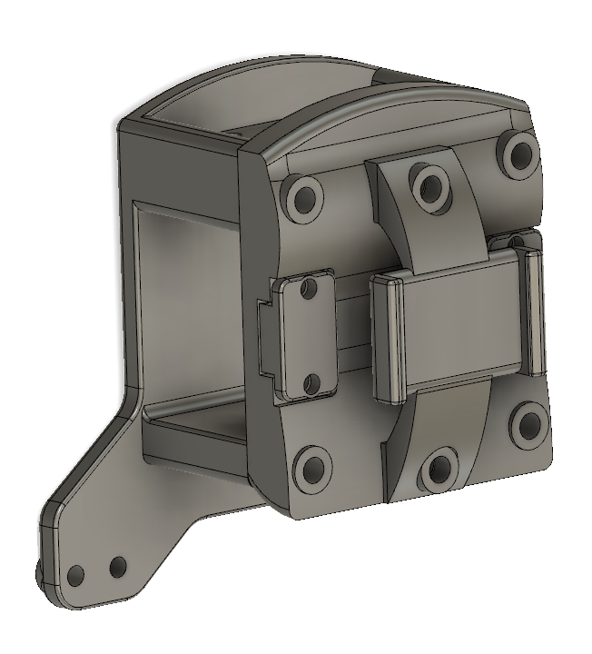 Folgertech FT-5_FT-6 SOLID Bowden (+dual) extruder mount