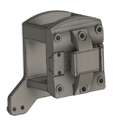 Folgertech FT-5_FT-6 SOLID Bowden (+dual) extruder mount | 3d print model