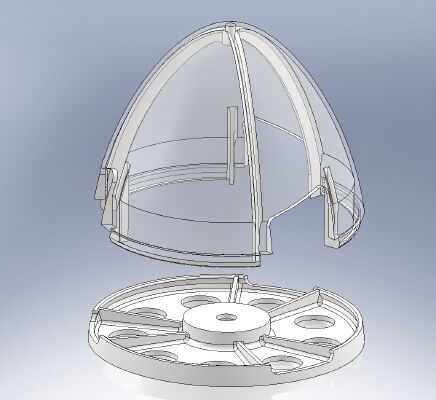 Spinner for Infield Engineering 45" Miles M.20 Pocket Fighter | 3d print model