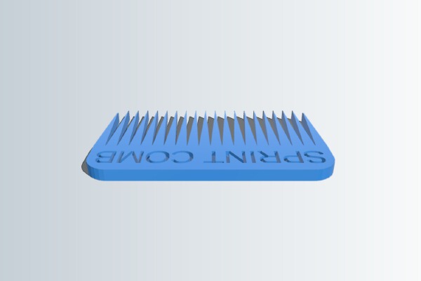 Sprint Comb for Grooming Your Backlog | 3d print model