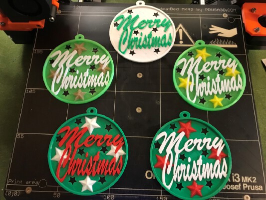 Merry Christmas Ornament | 3d print model