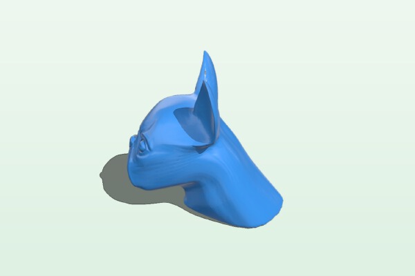 The Bulldog’s head – dog | 3d print model