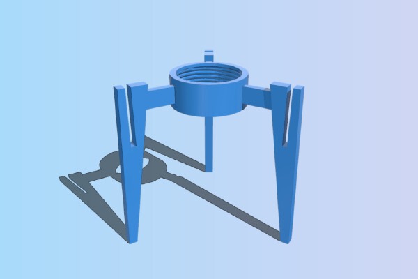 Midcentury Tripod Edison Lamp | 3d print model