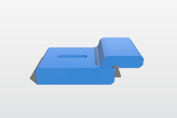 Wall Stabilizer Clip for Measuring Stick Desk | 3d print model