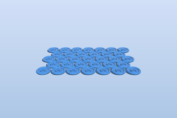 Classroom set of binary coins | 3d print model