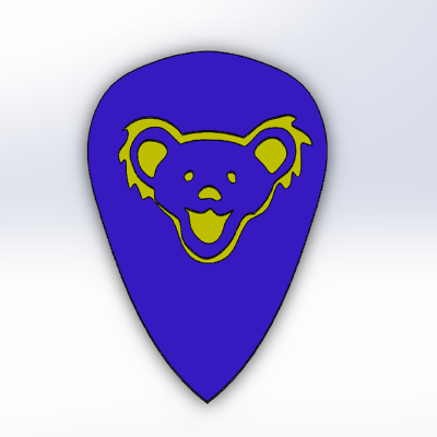 Greatful Dead Guitar Picks | 3d print model