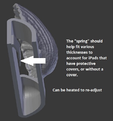 iPad2 sound shell | 3d print model