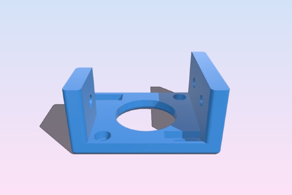 Cr-10 Z-Axis Stepper Motor Damper Bracket | 3d print model