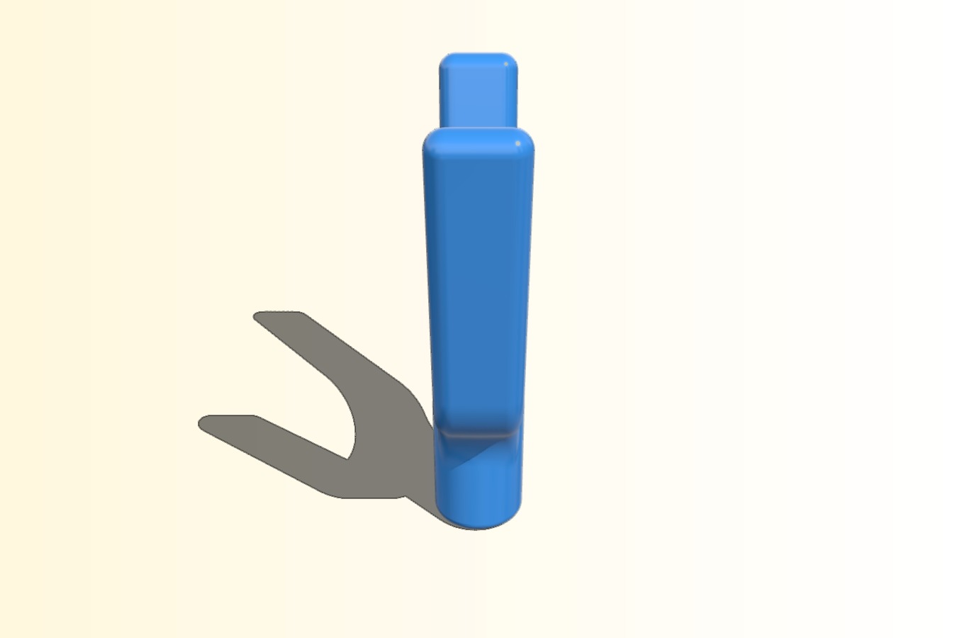 Fork part of rod rack