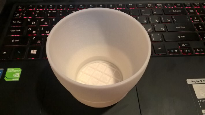 Water filter based on cotton pad | 3d print model