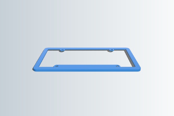 License Plate Frame | 3d print model