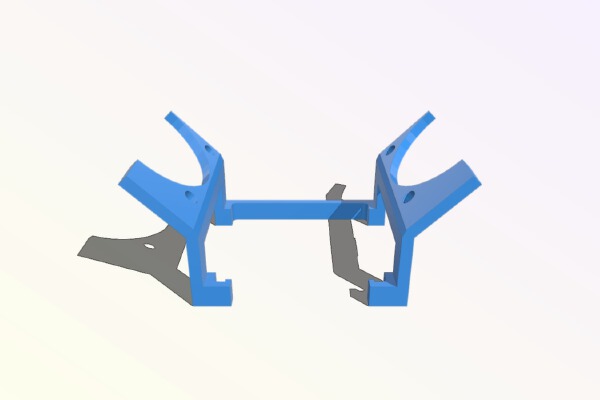 Dual 40mm clip-on fan holder for Ultimaker | 3d print model