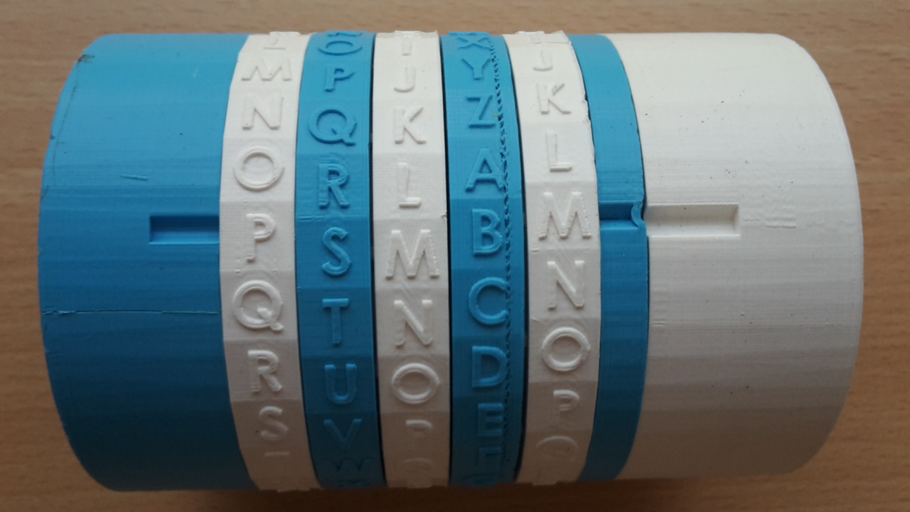 Cryptex with print support