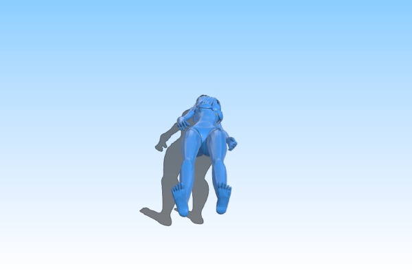 Stylized girl | 3d print model