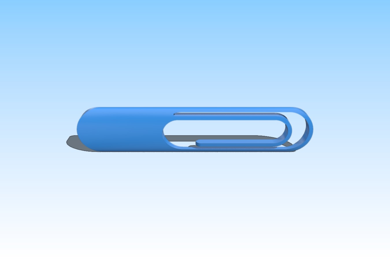 Giant labelling paperclip