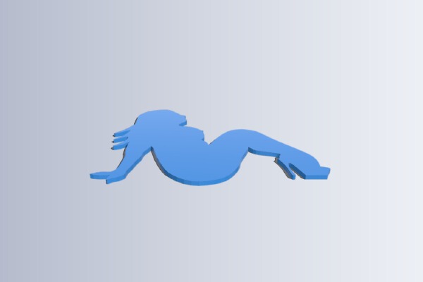 Mudflap Girl Embellishment | 3d print model