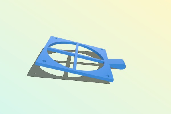 Support de ventilateur pour Tobeca | 3d print model