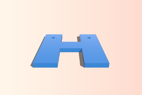 Name Sign | 3d print model